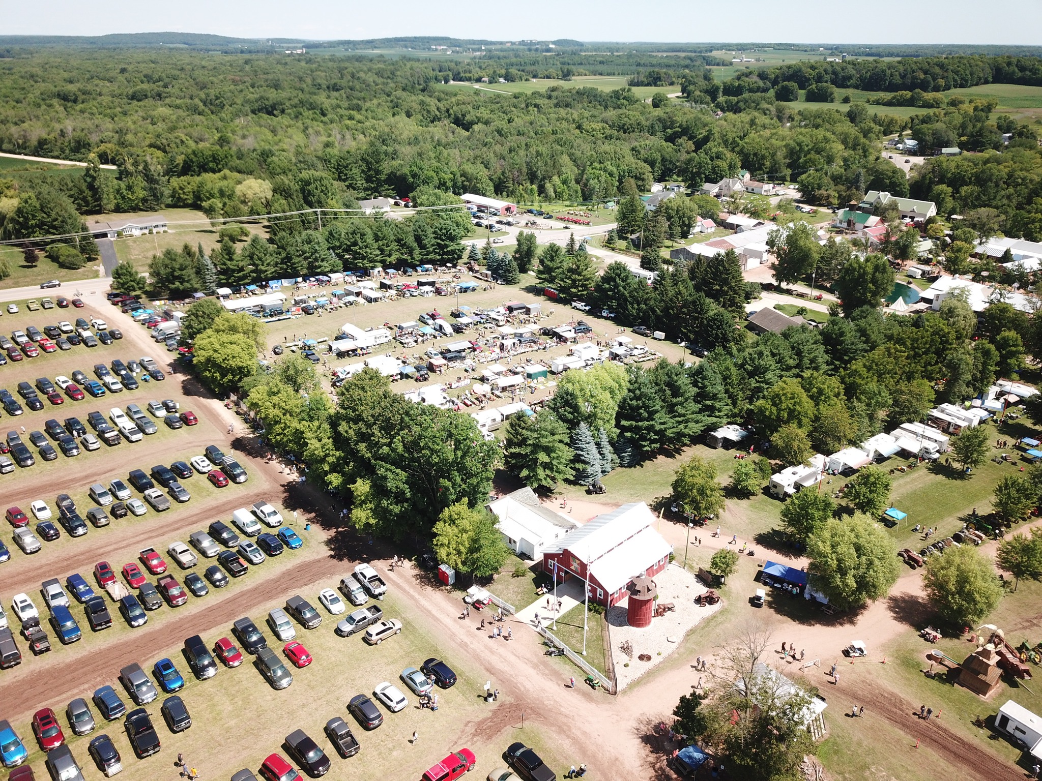 Aerial Look of Union Thresheree, Symco